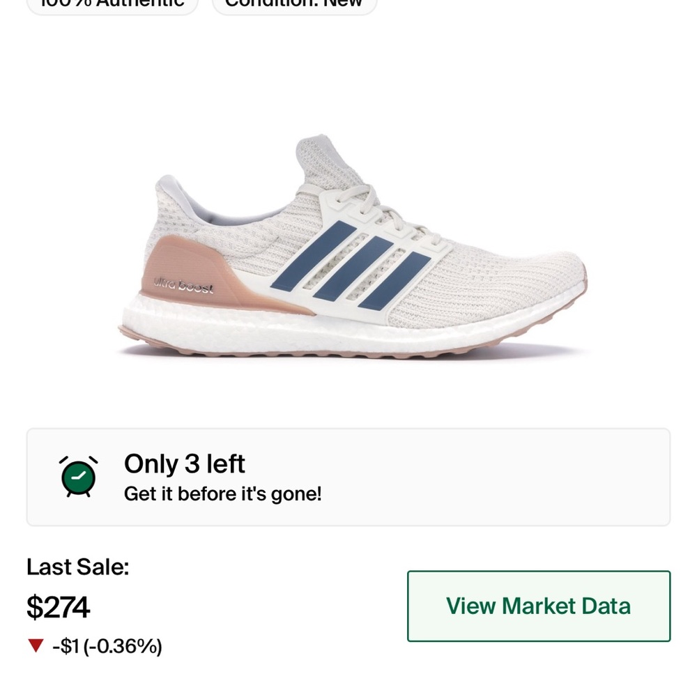 Adidas Ultraboost 4.0 show off your stripes cloud white